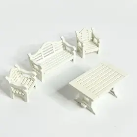 7929 Playmobil Patio Set Victorian White Terrace Complete