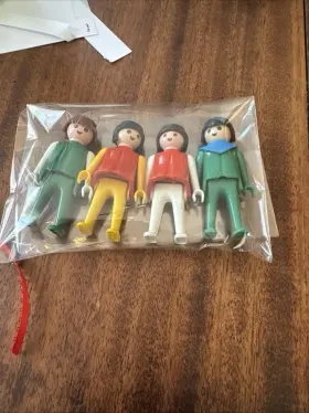 7983 Playmobil Vintage 1974 Klicky Figures - Lot Of 4 Fixed Hands/wrist