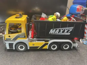 80177004 Playmobil Vintage City Action Maxx 7 Dump Truck And Xtra Parts Figures