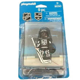 9030 Playmobil Nhl Licensed Los Angeles Kings Goalie 9 Piece Hockey Collectible