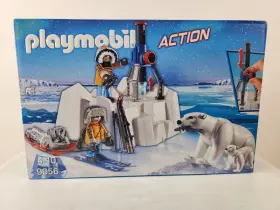 9056 Playmobil Arctic Explorers With Polar Bears Action Skis Equipment New 2016