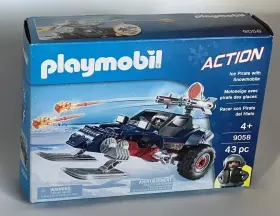 9058 Playmobil New Action Ice Pirate With Snowmobile Building Set