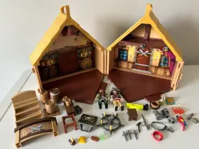 9112 Playmobil Pirates Stronghold Tavern With Figures And Accessories