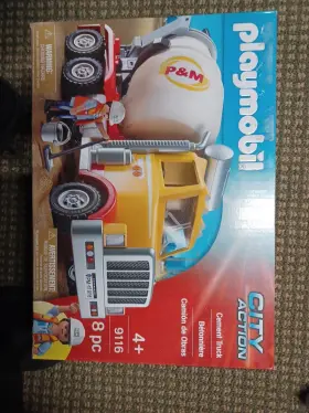 9116 Playmobil City Action Cement Mixer Concrete Construction Truck