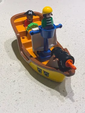 9118 Playmobil 123 Pirate Ship Building Set 2017 Ages 1-1/2