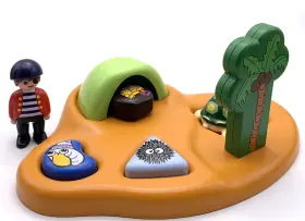9119 Playmobil 123 Pirate Island Set Toddler 9pc Shape Sorting Toy 18 Months