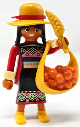 9147 Playmobil Series 11 Figures Incan Woman - Inca Peruana Complete