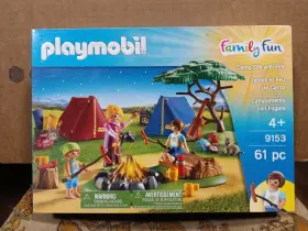 9153 Playmobil Brand New Sealed Family Fun Camp Site With Fire #9153