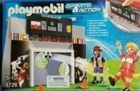 4726 Playmobil 9154 - Soccer Shoot Out Open Box 13 Pieces Football Goal Set
