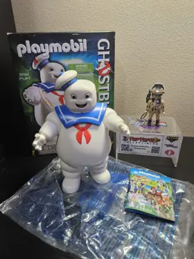 9221 Playmobil Inch Ghostbusters Stanz And Stay Puft - Used Complete