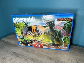 923101 Playmobil Dinos 9231 Explorer Quad T-rex Velociraptor New Sealed Box 20pcs 2016