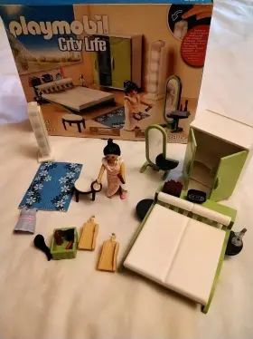 9271 Playmobil City Life Bedroom Set W Figure Incomplete Box Not Included