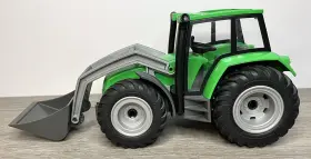 9317 Playmobil Country Green Farm Tractor Only From Set Gray Front Loader 2018