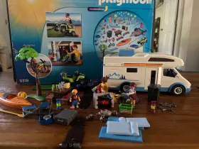 9318 Playmobil Camping Adventure Building Toy Play Set Adding Extras Helicopter