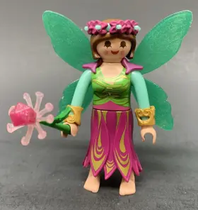 9333 Playmobil Fairy Princess Figure - Mystery Series 13 Green Wings Pink Gold