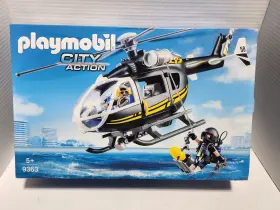 9363 Playmobil Helicopter Rescue City Action W Pilot And Diver New 2018