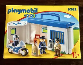 9382 Playmobil 1.2.3 Take Along Police Station #9382 Age 1 1/2 Nib Sealed