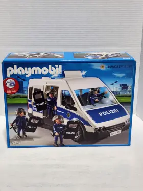 9397 Playmobil Federal Police Car Riot Gear Light Sound Figures New 2017 1st Ver