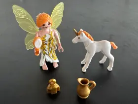 9438 Playmobil Sun Fairy With Unicorn Foal Set
