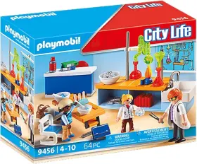 9456 Playmobil New Open Box City Life Chemistry Class