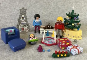 9495 Playmobil Christmas Living Room Tree Lights Up
