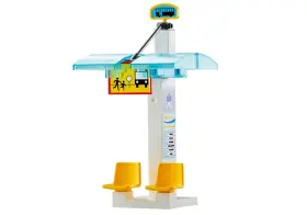 9813 Playmobil Bus Stop Seat Airport Vacation Park Family Fun Add-on New