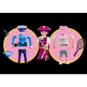 9829 Playmobil Girl Figure Play Set Pirate Tennis Police Officer 3-in-1
