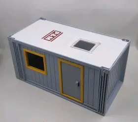 9843 Playmobil Construction Site Office Only Mint Condition Inside Complete
