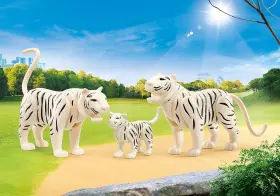 9872 Playmobil White Tiger Family Set New Sealed Retired