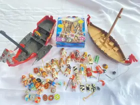 4285 Playmobil 9891 Viking Ship Htf Custom Lot Egyptian Roman S Ships More