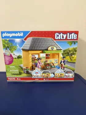 B0826cs33s Playmobil My Supermarket Multi-colored 70375 100pcs. New