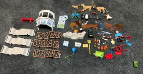 Flur-2 Playmobil Geobra Zoo Fence Animals And Accessories See Photos As Is Parts