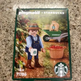 71786 Playmobil Fun 0071 X Starbucks Korea Limited Edition Partner Buddy/ Box Dented