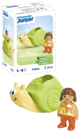 71699 Playmobil Junior Rocking Snail With Rattle Feature Early Learning Toys W