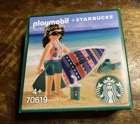 70619 Playmobil Klf 03 0005 X Starbucks Korea Limited Edition Surfer Grace Figure