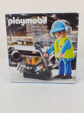 71019 Playmobil Klf 03 0057 Korean Air Engineer Aircraft Technician Flight New 2021