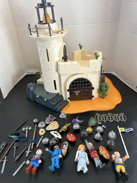 Playmobil M9645 Soldier Fortress Lighthouse Castle With People Accessories 4294 Read