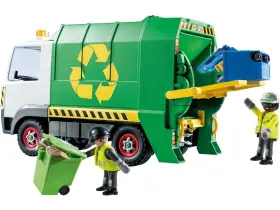 P71234 Playmobil Recycling Truck 71234 With Accessories 2 Figures And Manual Complete Set