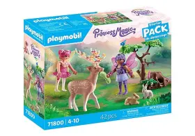 P71800 Playmobil #71800 Starter Pack Fairies With Forest Animals - Brand New