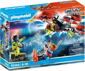 Pm70143 Playmobil #70143 Diver Rescue With Drone New