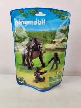 Pmb6639 Playmobil Gorilla Family 6639 Babies And Mom New 2014 Made In Germany