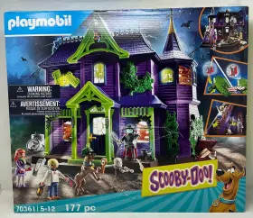 Sv158367udb Playmobil Scooby-doo Adventure In The Mystery Mansion 70361 Used - Damaged B