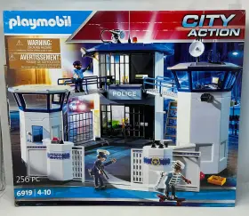 Sv168055udb Playmobil Police Command Center With Prison 6919 Used - Damaged Box