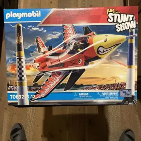70832 Playmobil V24s7 New Air Stunt Show Eagle Jet With Wind-up Motor Nib