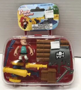 Polyfect 678565158001 Swashbuckling Pirate With Cannon 9 Pc Playset In Case New