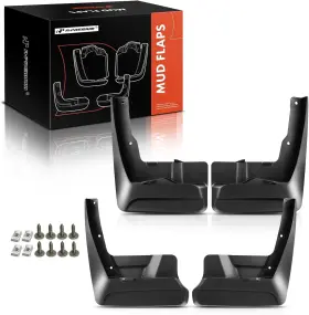 Premiumpartswhosale 605757376226 A-premium Set Of 4pcs Mud Flaps Splash Guards Mudguards Mudflaps With Hardware K