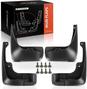 Premiumpartswhosale 717643517061 A-premium Set Of 4pcs Mud Flaps Splash Guards Mudguards Mudflaps With Hardware K