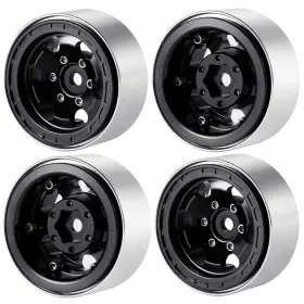 09270 Swx 1.0 Inch Beadlock Wheels Rims Plus Aluminum 7.5mm Hex Rc Od 32mm 4