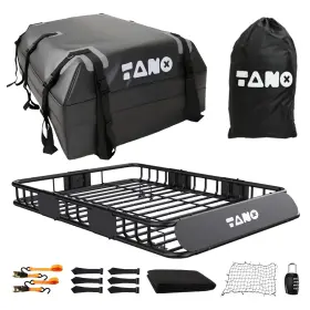 Rt-03bb01 Tanx 51 Inch X 36 5 Roof Rack Cargo Carrier Basket With Waterproof ... Fast Ship