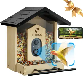Bf002 Tt Nature Bird Feeder With Camera Upgraded 1.5l Smart Ai Identify For